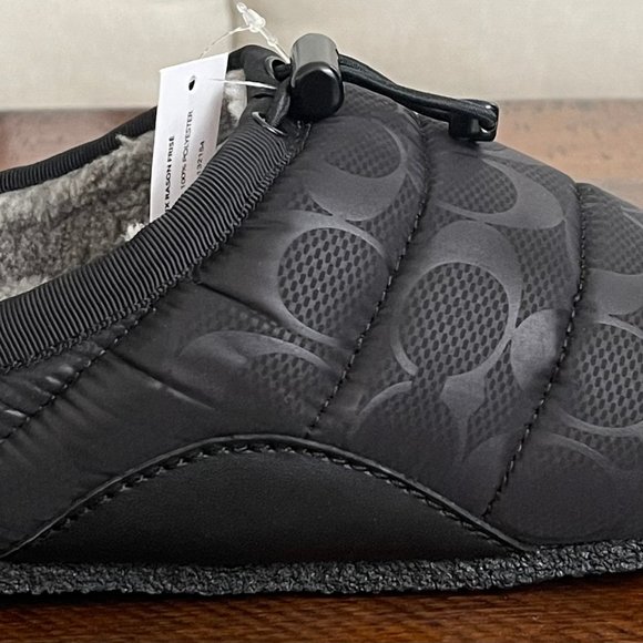 COACH ROCHELLE SLIPPERS BLACK NWB - Picture 3 of 9